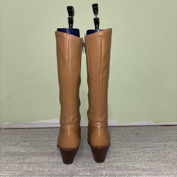 Vintage Dexter 1970’s Women’s Leather Tall Heeled Campus Boots Size 8.5 - Picture 6 of 9